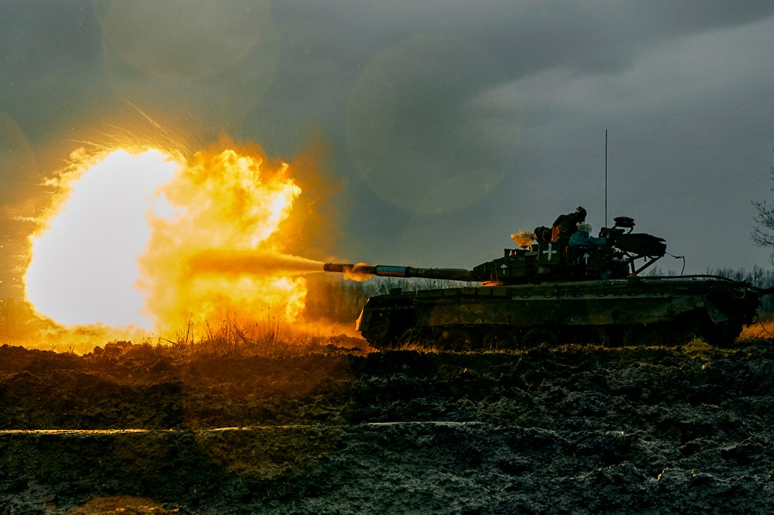 army tank firing