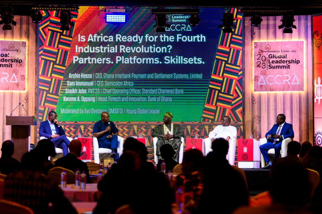 panelists speaking at the Global Summit conference in Accra, Ghana