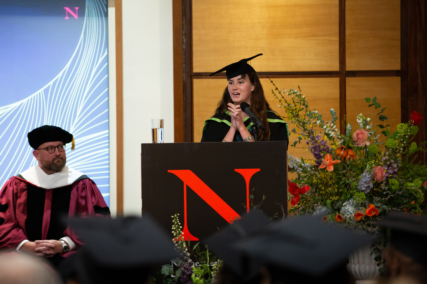 student speaker at northeastern university london graduation