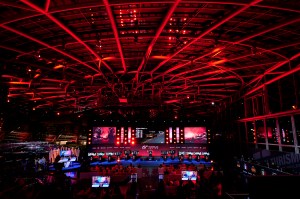 inside of arena used for esports olympics