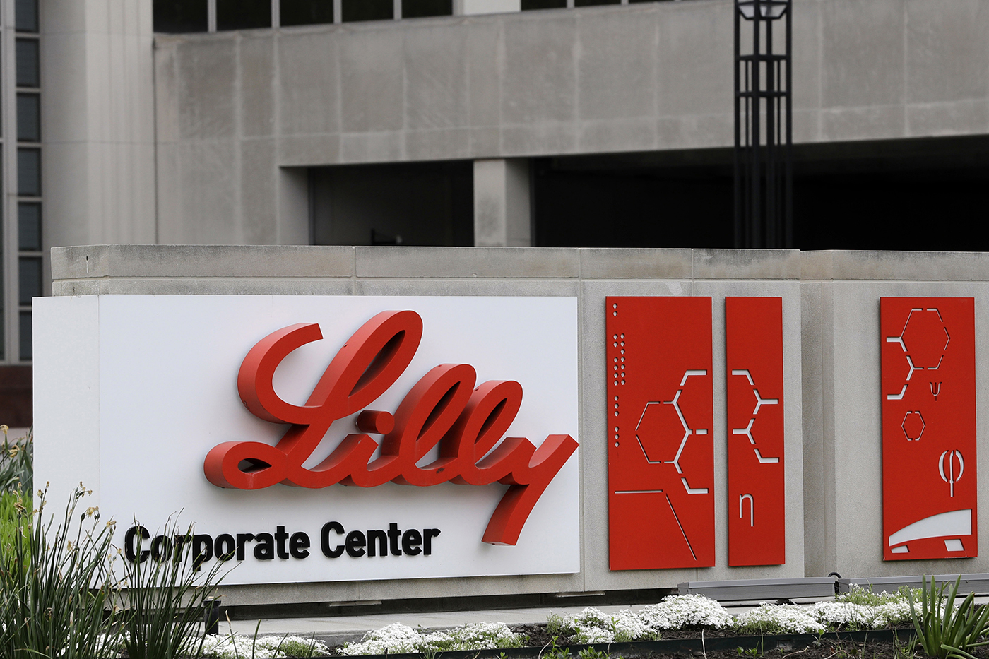eli lilly & co sign outside of their headquarters in indianapolis