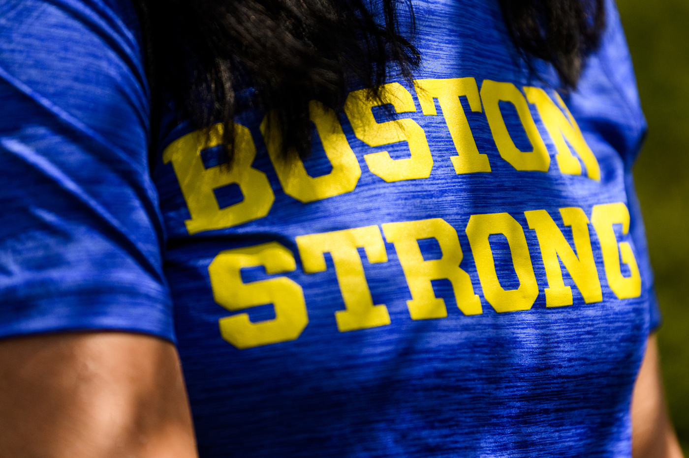 A t-shirt with the words 'Boston Strong'