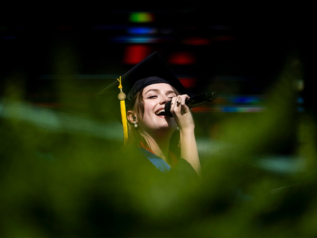 What’s it like to sing the national anthem at Fenway Park? These Northeastern graduates embrace ‘coolest’ moment during commencement