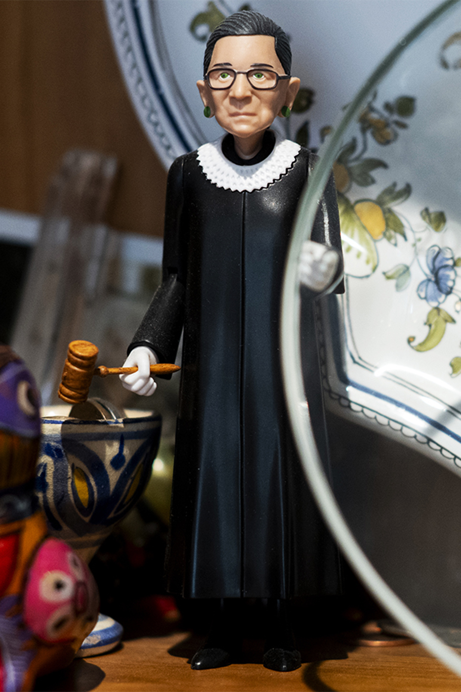 small figurine of Ruth Bader Ginsburg