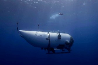 submersible under water