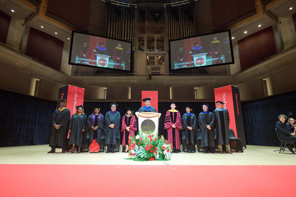 Faculty at Northeastern's Toronto convocation.