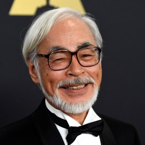 headshot of Hayao Miyazaki