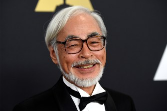 headshot of Hayao Miyazaki
