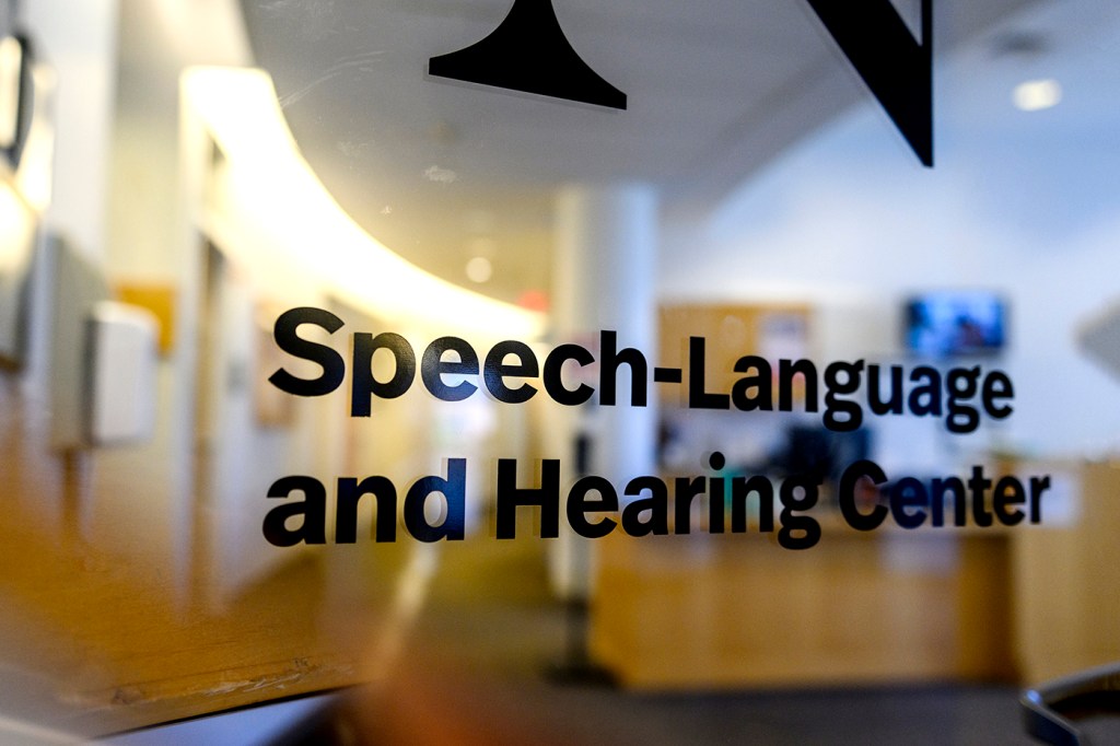 door to the Speech-Language and Hearing Center
