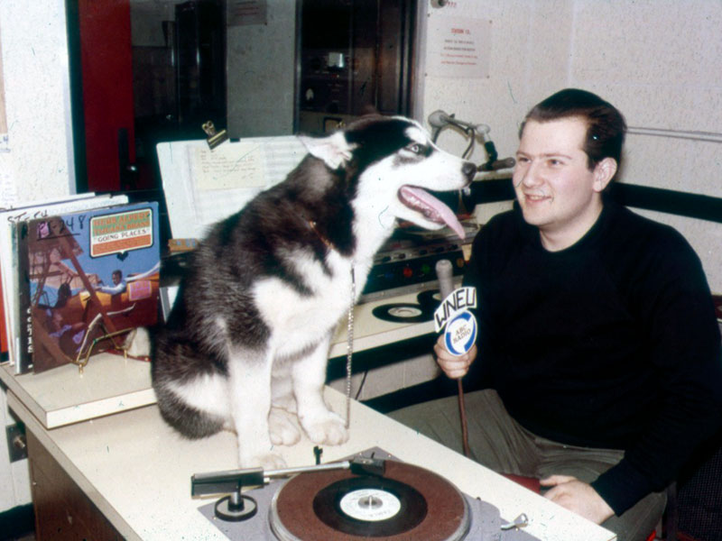 king husky at the radio station
