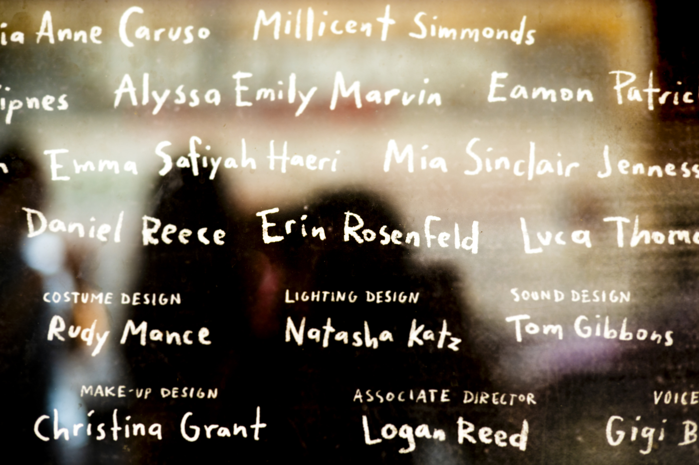 cast listing on playbill