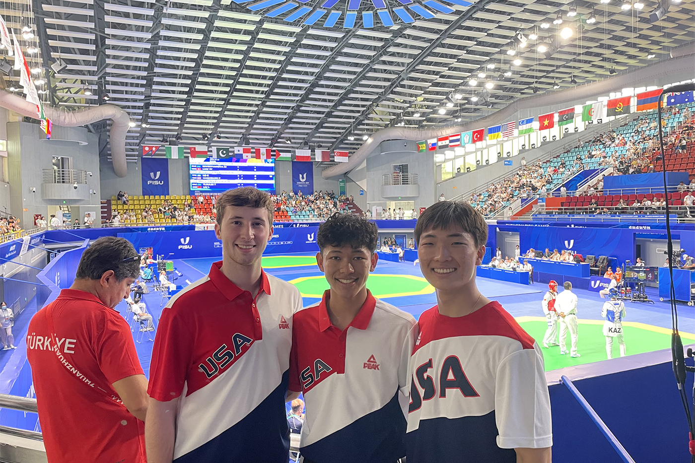 Brian Meagher with other USA team members