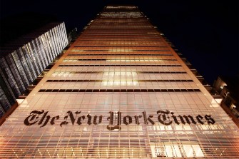 the New York Times building in New York