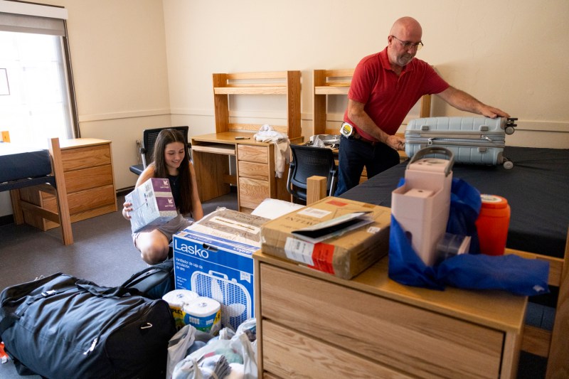Hannah McVoy and Francisc McVoy moving in