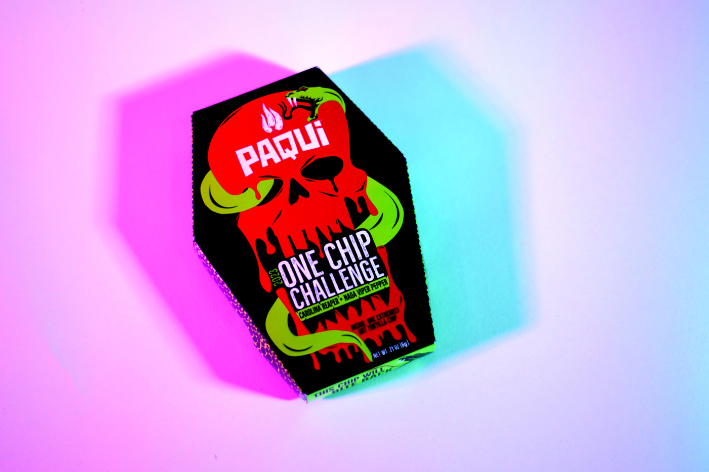 CASE Of 2023 Paqui One Chip Challenge Box Contains 10 PACK (10 Chips)