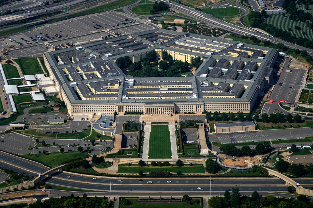 The Pentagon as seen from above.