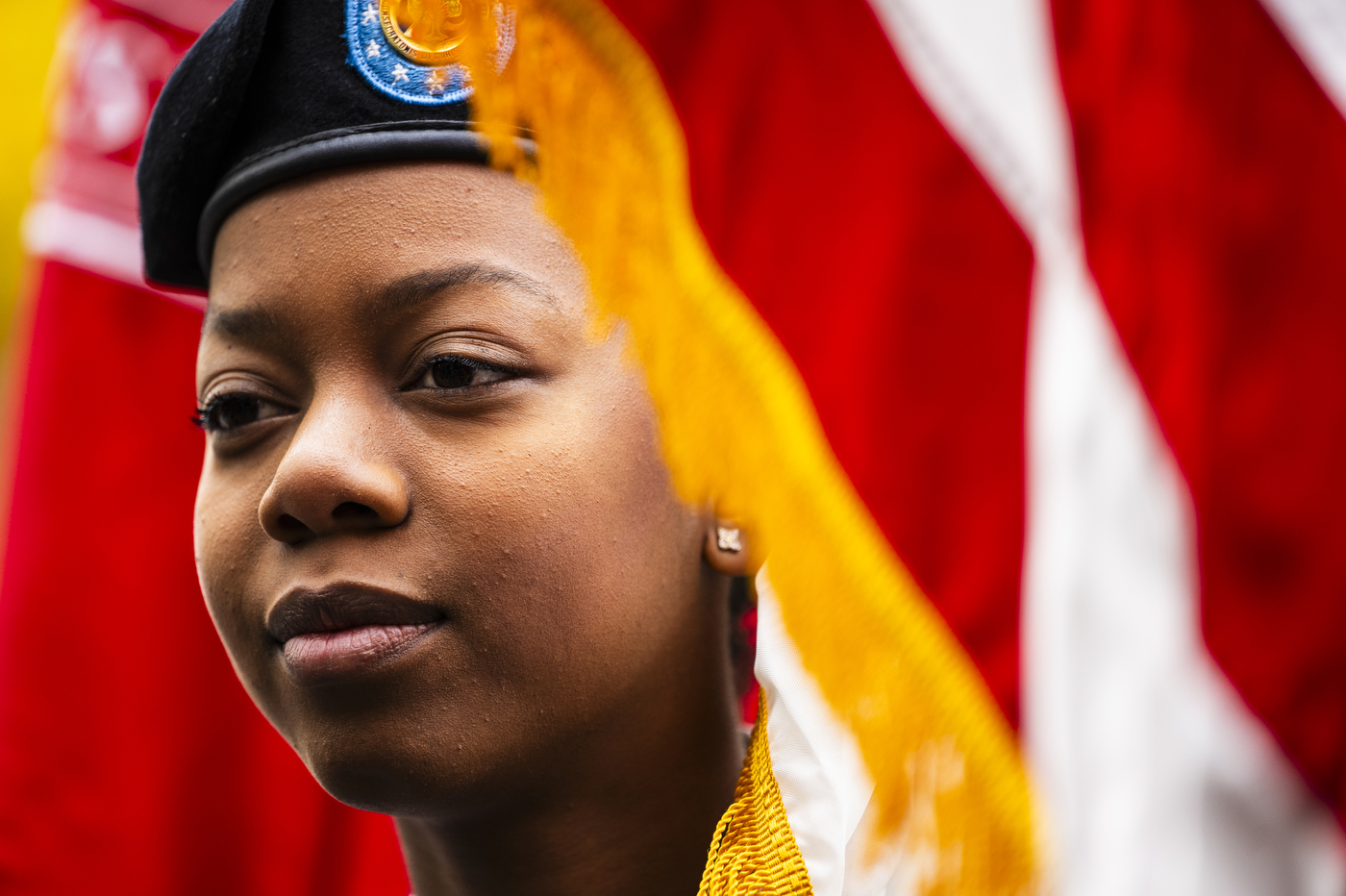 Headshot of a service member at the Northeastern Veterans Day ceremony.
