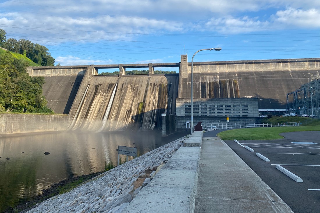 A dam in Tennessee.