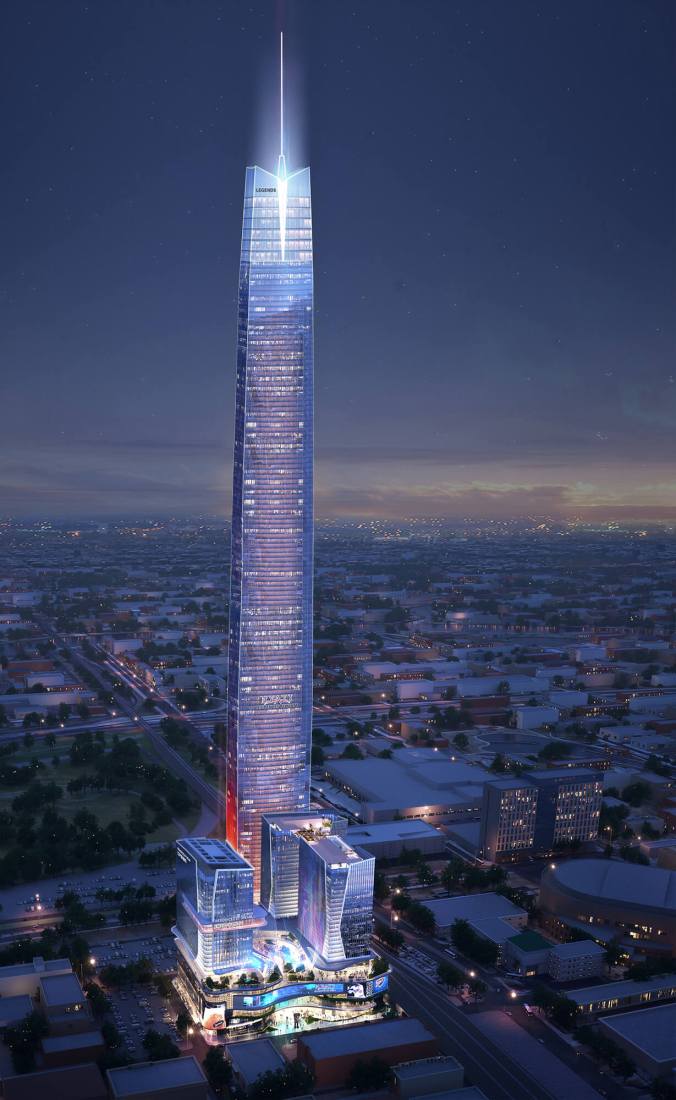 A rendering of what Oklahoma's tallest building will look like. 