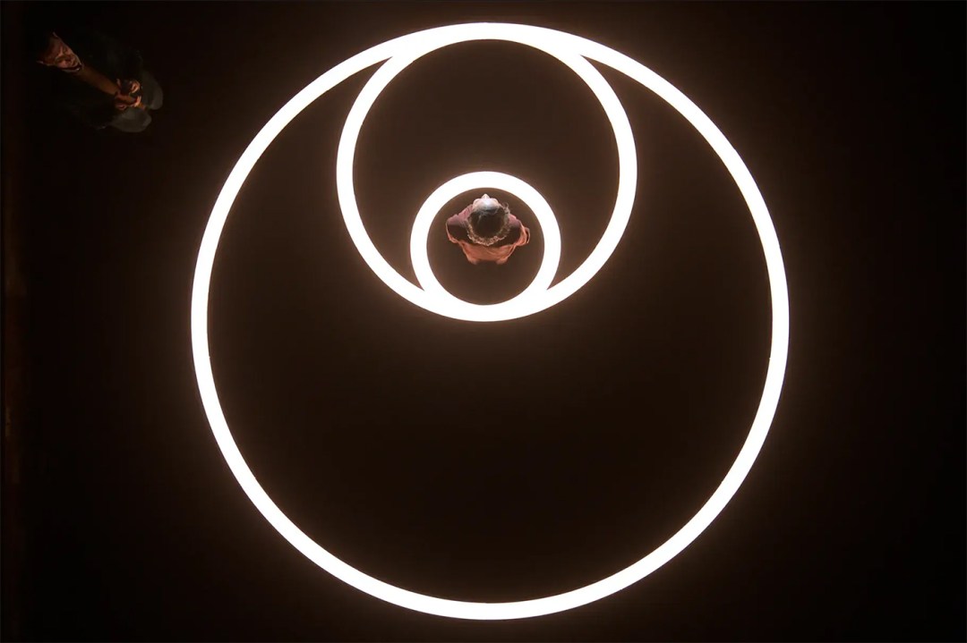 3 rings on a black background.