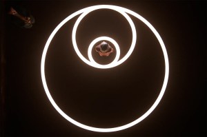 3 rings on a black background.