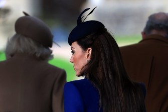 Kate Middleton photographed from behind.