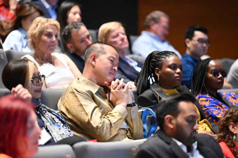 Audience members listening at the Global Leadership Summit in Singapore. 