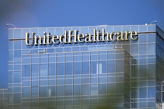 A UnitedHealthcare health insurance company building.