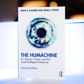 The cover of Nada Sanders' new book 'The Humachine'.