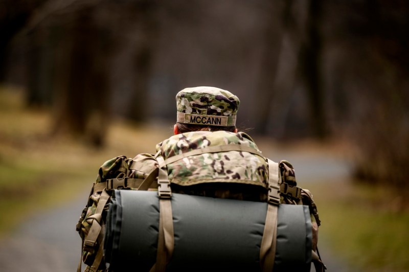 Kayla McCann training for her ROTC marathon.