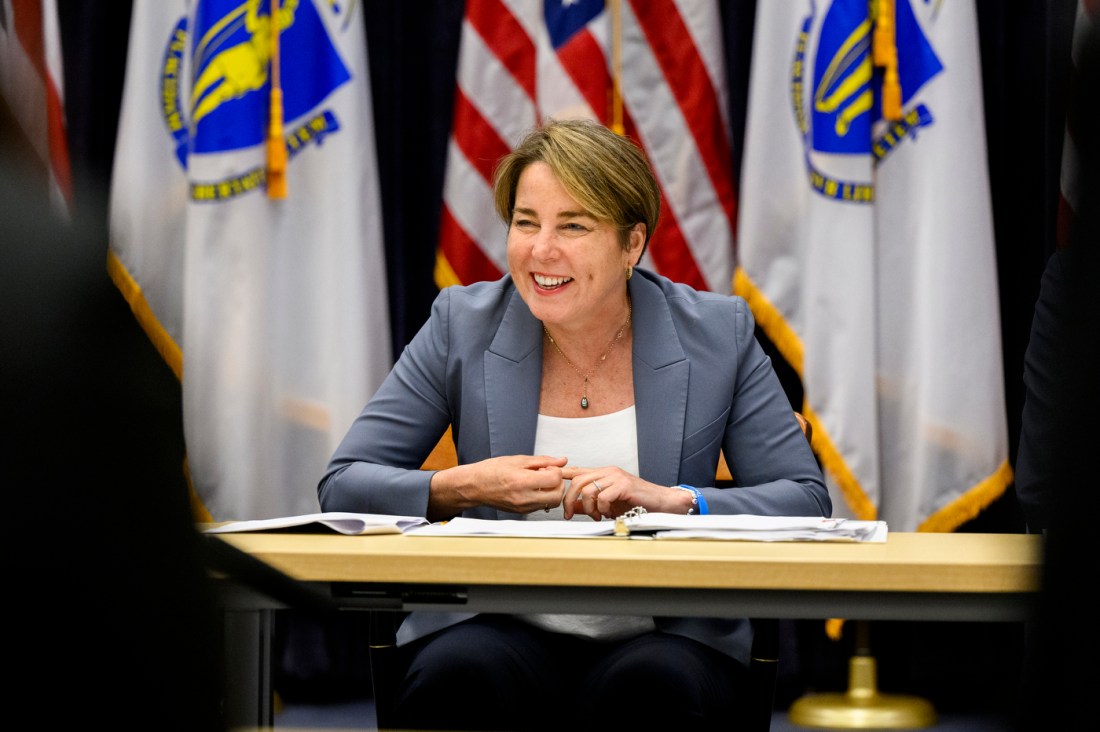 Headshot of Massachusetts Gov. Maura Healey after she signed the one-time grant program to help affected farmers.
