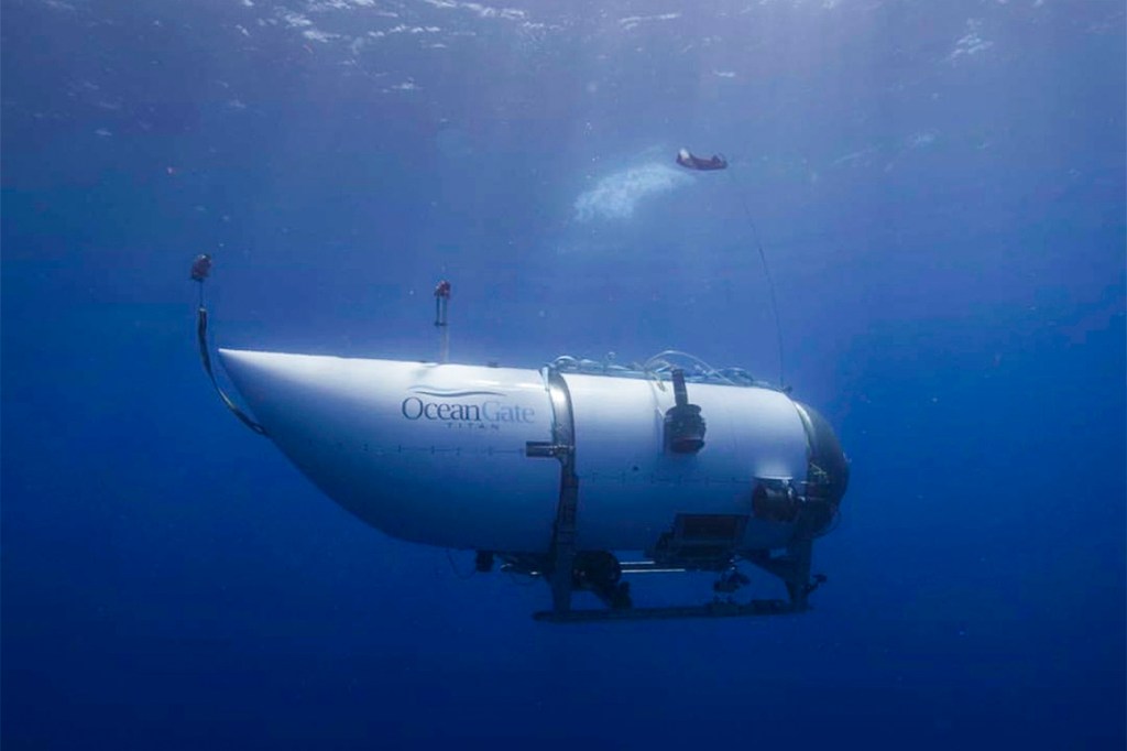 OceanGate submersible underwater.