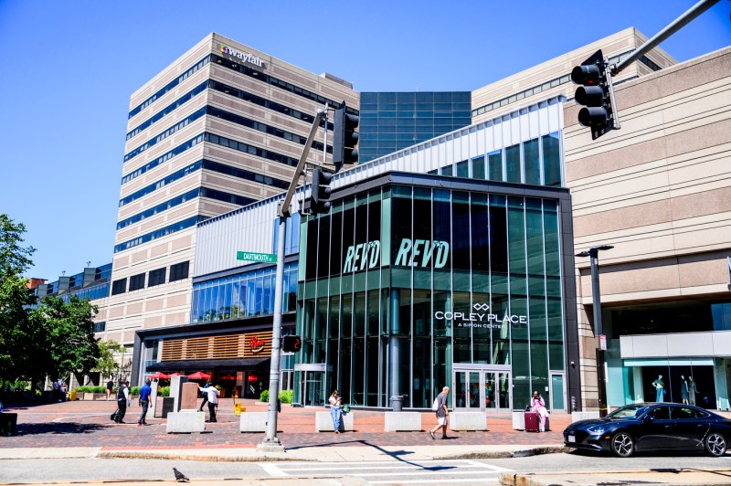 The building of Rev'd Indoor Cycling in Boston, Massachusetts. 