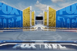 The Fox NFL broadcasting room.