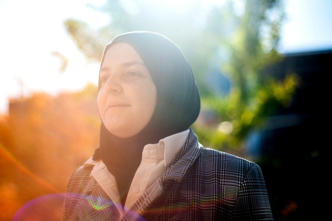 Portrait of Mona Minkara, assistant professor of bioengineering at Northeastern University. 