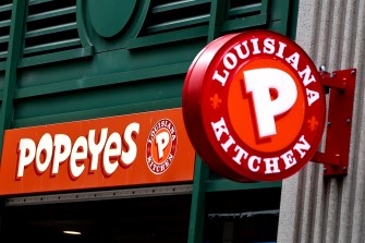 A photo of Popeyes fast food chain.