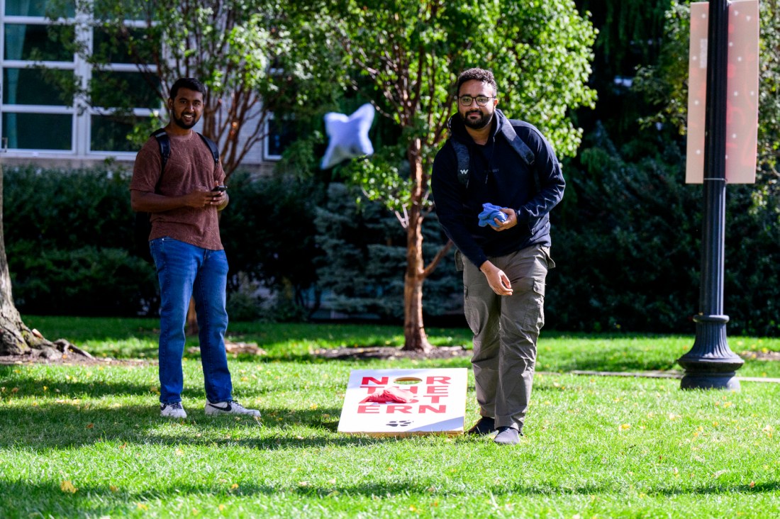 Students play outdoor games during Welcome Week 2024.