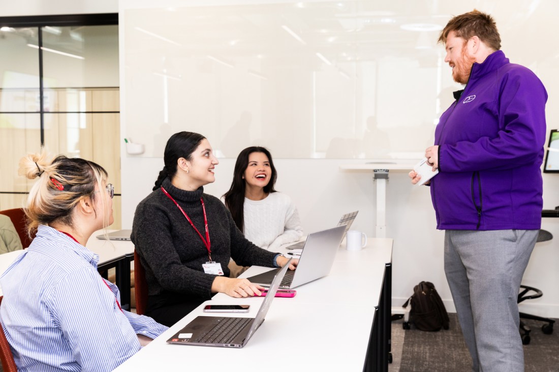 Scenes during the Impact course, held on Northeastern’s London campus.