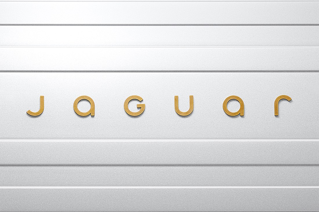 The new Jaguar branding.