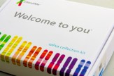 A 23andme kit that says &#039;Welcome to You&#039; on it.