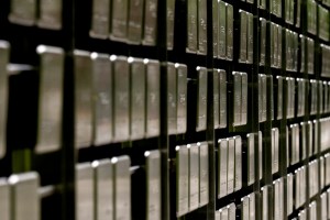 A close-up of Northeastern's veterans memorial.