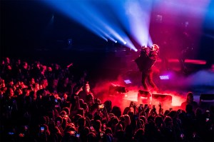 The band 'Ghost' performing on stage in the Netherlands.
