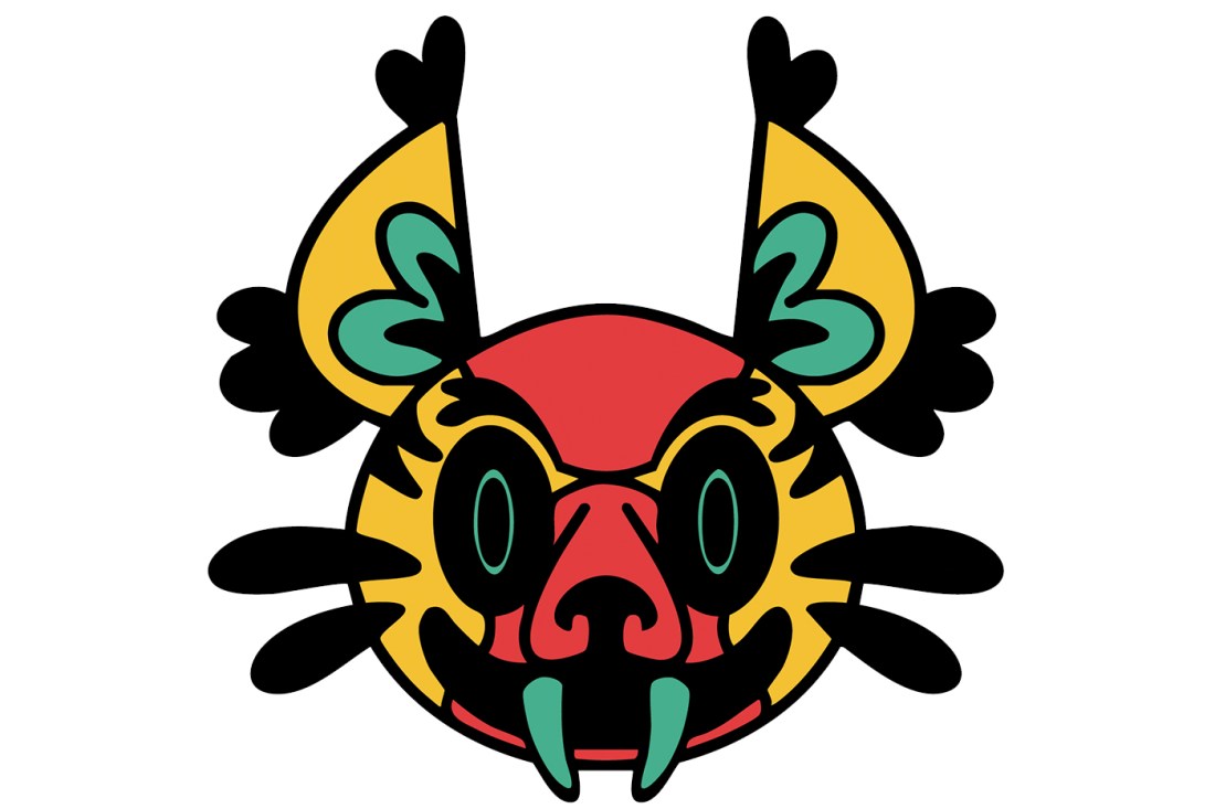 A colorful, stylized logo of a water deer.