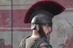 A screen capture of a person in costume from 'The Odyssey'.