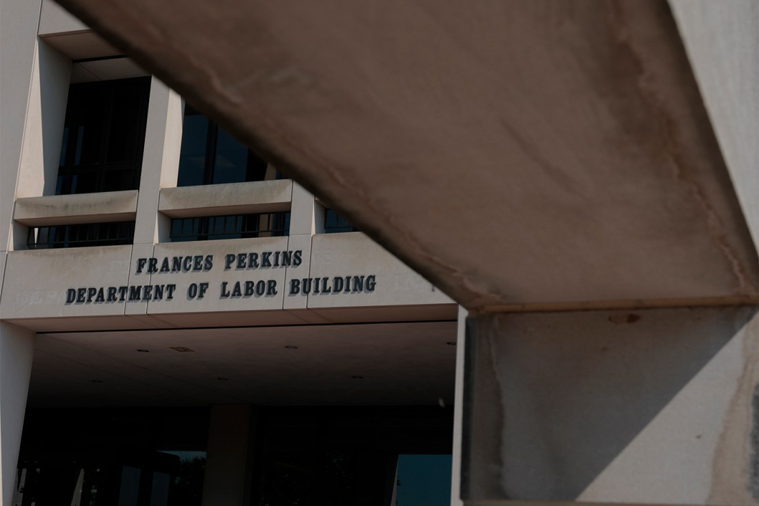 The Department of Labor building seen from the outside.