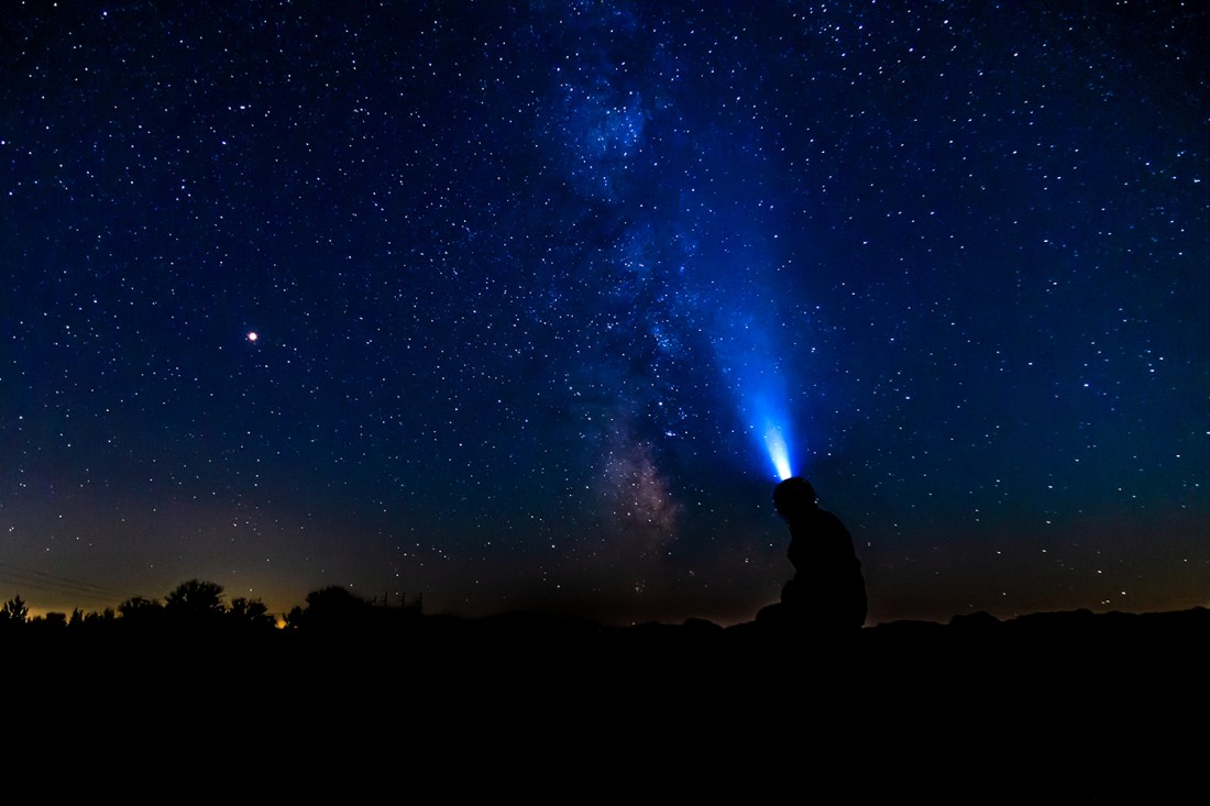 Photo of the night sky.