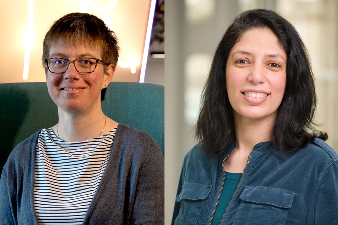Headshots of Deborah Gater, left, and Dina Rabie, right.