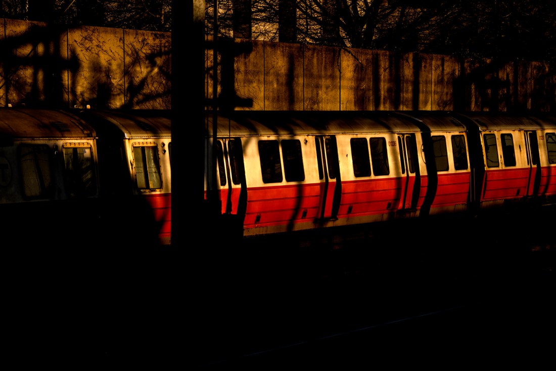 The red line at sunset.