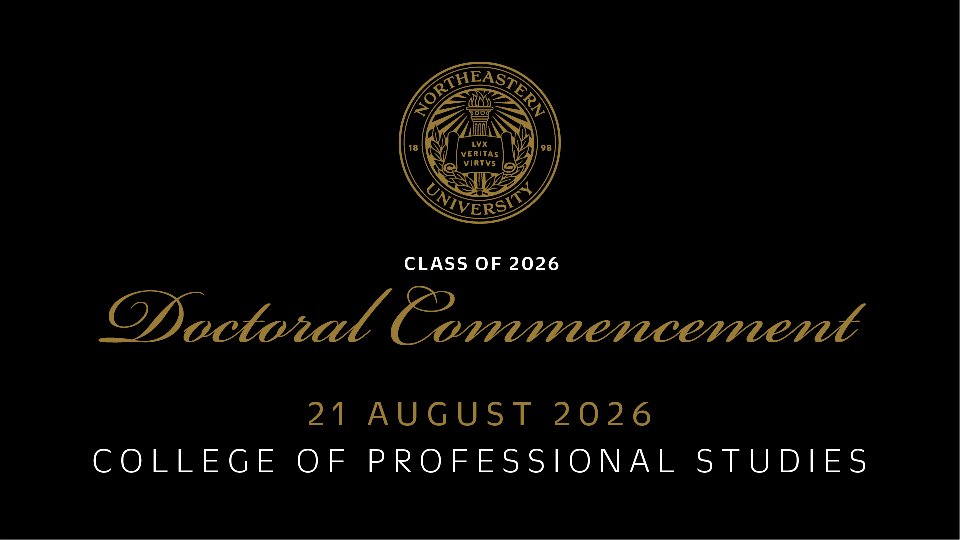 College of Professional Studies Commencement &acirc; Doctoral