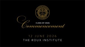 Class of 2026 Commencement 12 June 2026 The Roux Institute
